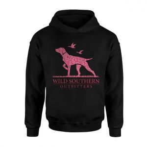 Wild Southern Outfitters T shirt E28093 Pink Camo Hunting Dog Graphic Tee 2.jpg