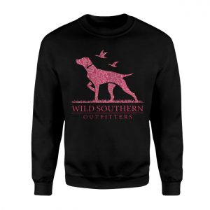 Wild Southern Outfitters T shirt E28093 Pink Camo Hunting Dog Graphic Tee 3.jpg