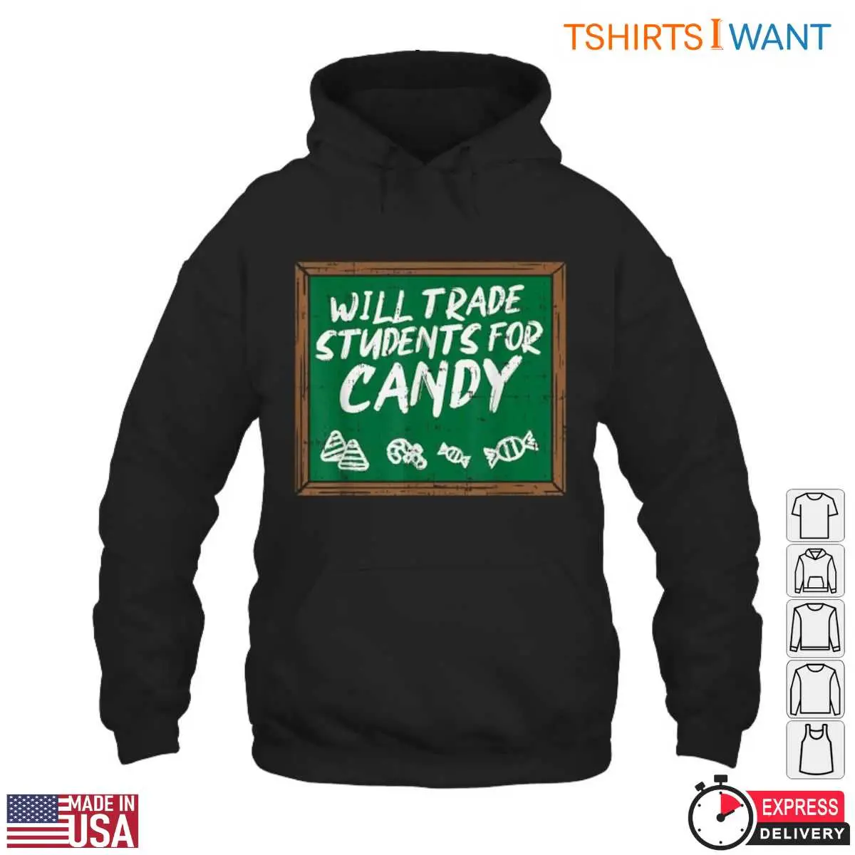 Will Trade Students for Candy Teacher Humor T Shirt 4 1.jpg