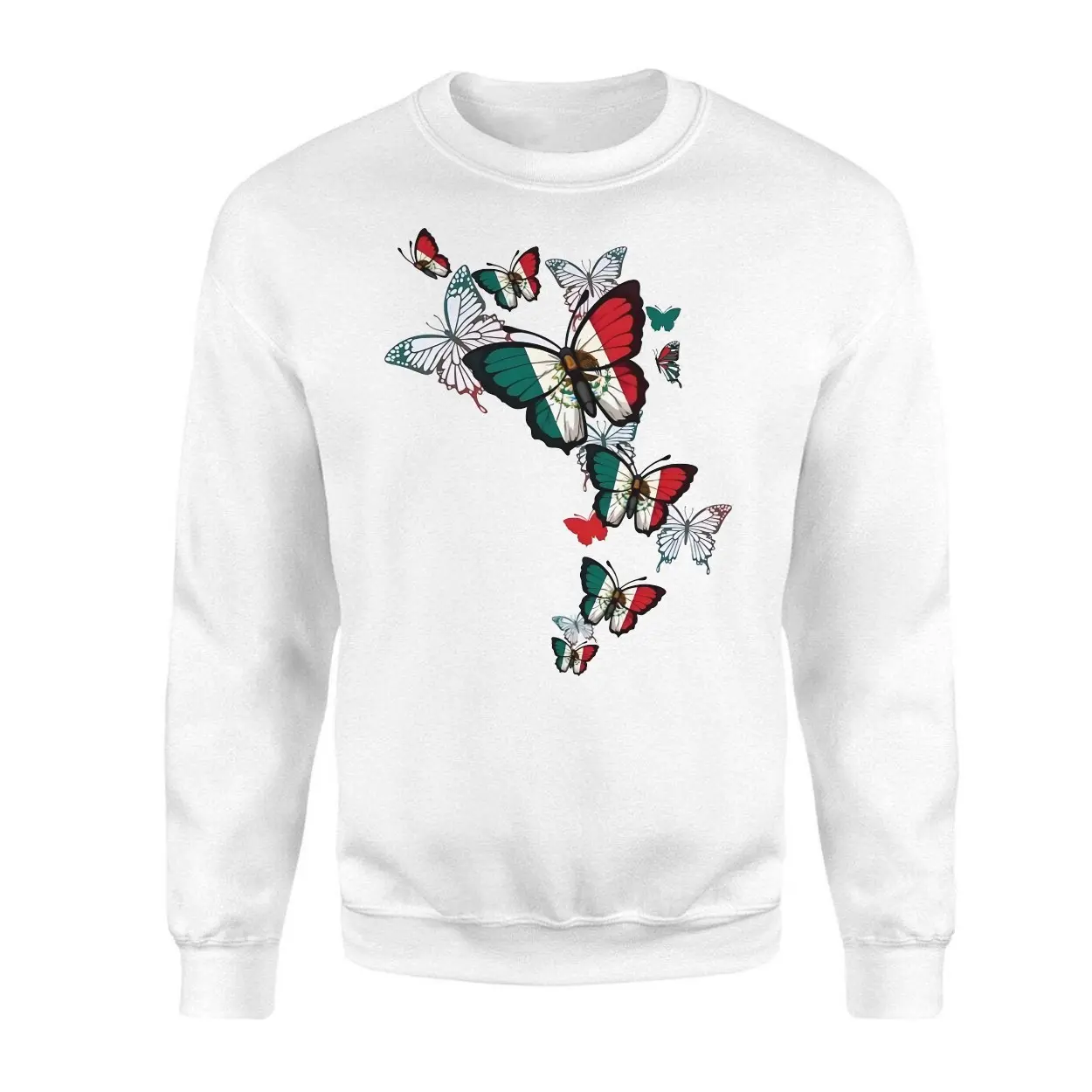 Wings of Freedom E28093 Mexico Flag Butterfly T shirt 3 1.jpg