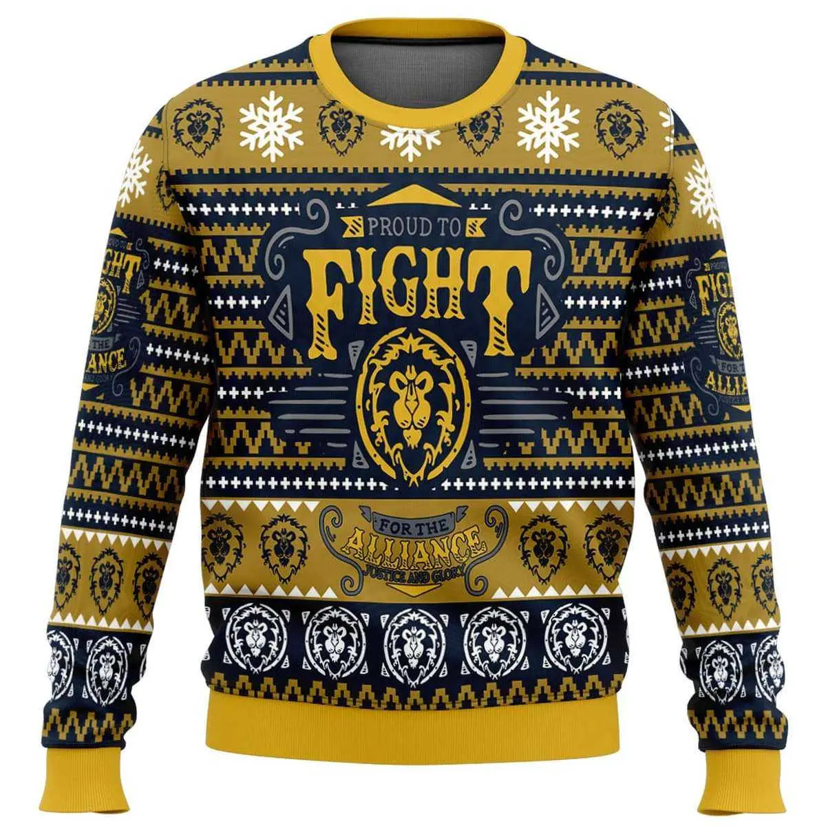 World Of Warcraft Christmas Sweater: Fight for Alliance 2 World Of Warcraft Christmas Sweater Fight for Alliance 2 1.jpg