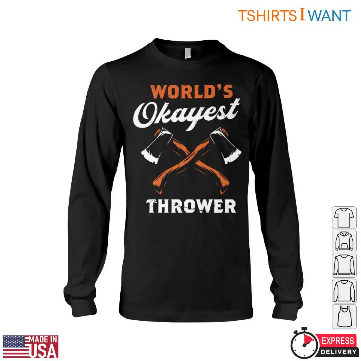 Worlds Okayest Thrower Funny Lumberjack T Shirt Axe Throwing Design Tee 4 1 1.jpg