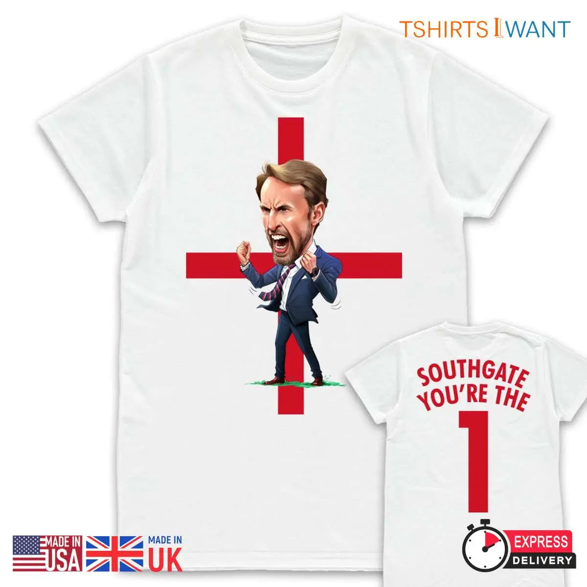 Southgate You're The One England Football Caricature Mens Adult T-Shirt 1 Youre The One England Southgate Caricature T Shirt 1 1.jpg