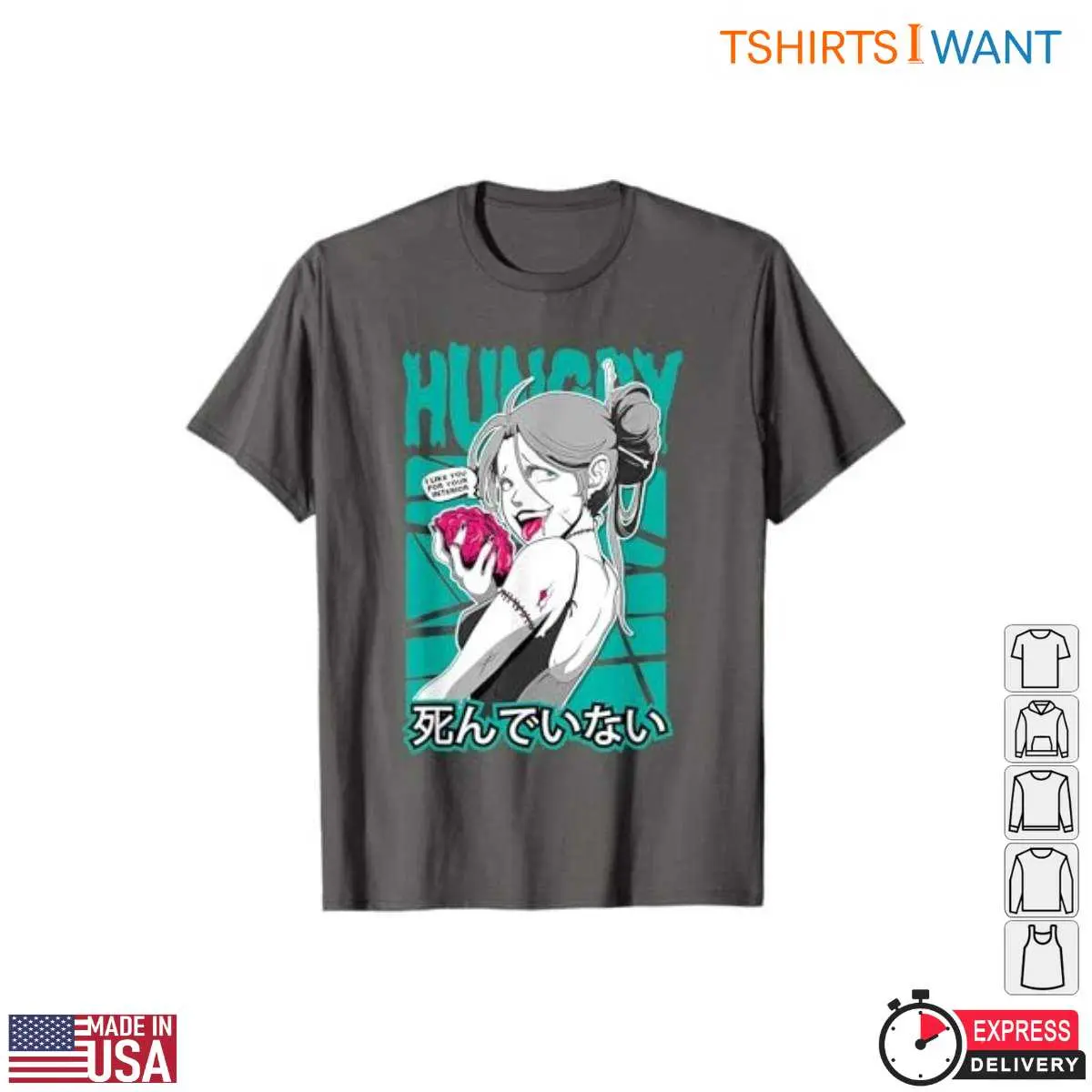Zombie Girl T-Shirt Edgy Anime Graphics 1 Zombie Girl T Shirt Edgy Anime Graphics 1 1.jpg