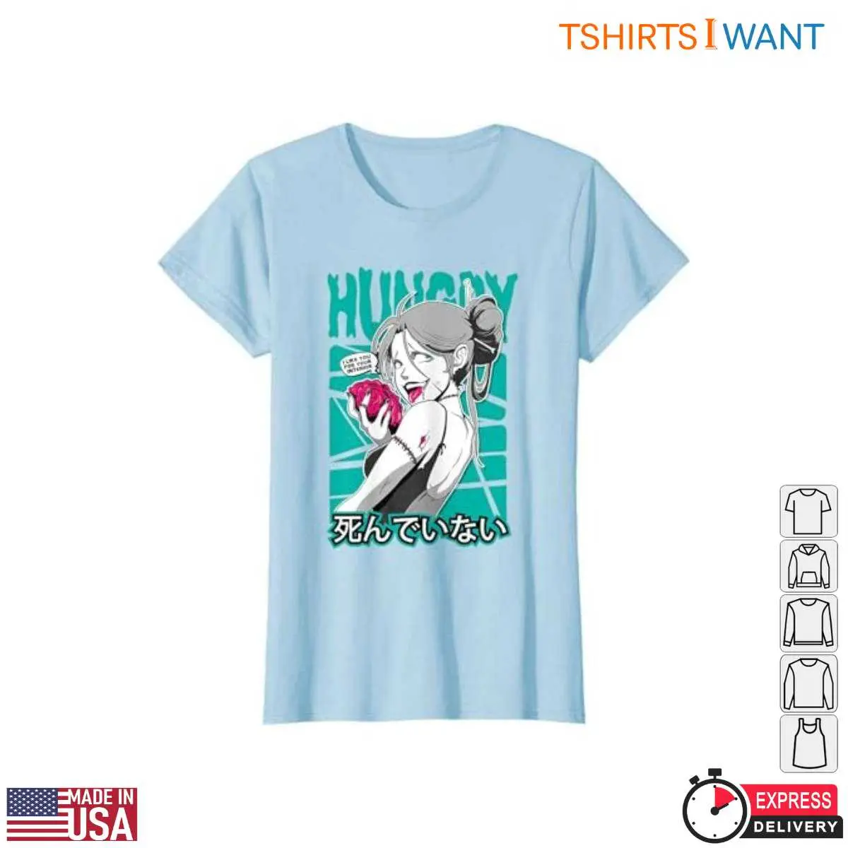 Zombie Girl T-Shirt Edgy Anime Graphics 3 Zombie Girl T Shirt Edgy Anime Graphics 3 1.jpg