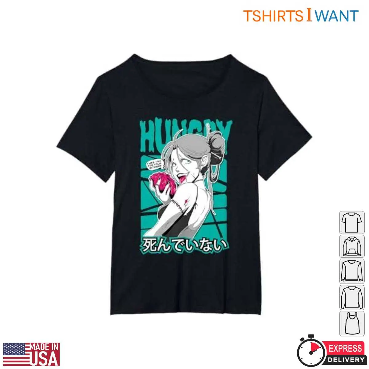 Zombie Girl T-Shirt Edgy Anime Graphics 4 Zombie Girl T Shirt Edgy Anime Graphics 4 1.jpg