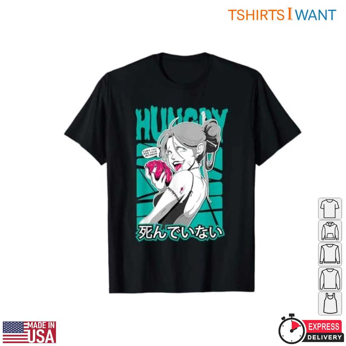 Zombie Girl T-Shirt Edgy Anime Graphics 6 Zombie Girl T Shirt Edgy Anime Graphics 6 1.jpg