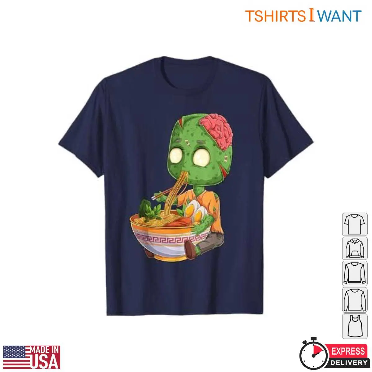 Zombie Halloween Costume Ramen Eater T Shirt 1 1.jpg