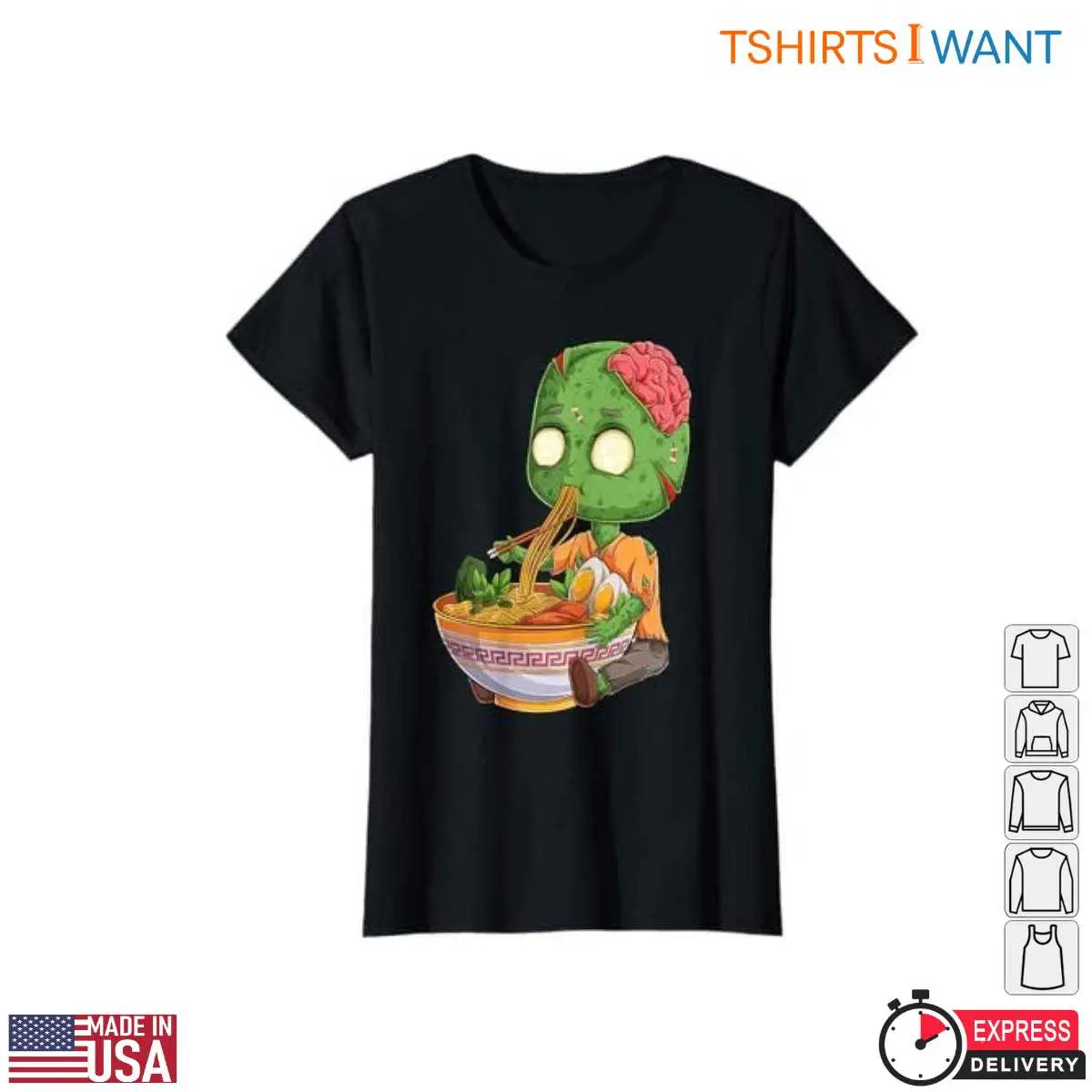 Zombie Halloween Costume Ramen Eater T Shirt 5 1.jpg