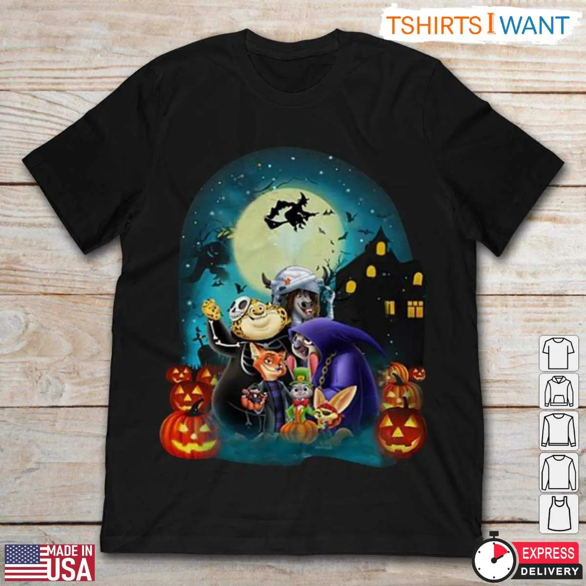 Zootopia Halloween Spooky Characters T-Shirt 1 Zootopia Halloween Spooky Characters T Shirt 1 1.jpg