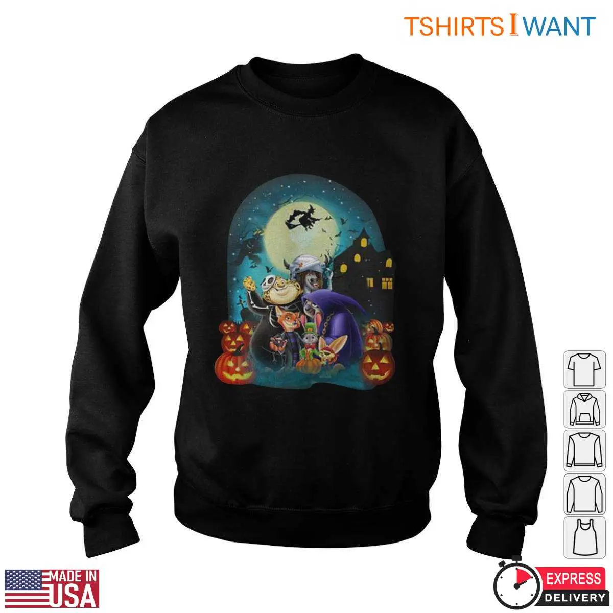 Zootopia Halloween Spooky Characters T-Shirt 3 Zootopia Halloween Spooky Characters T Shirt 3 1.jpg