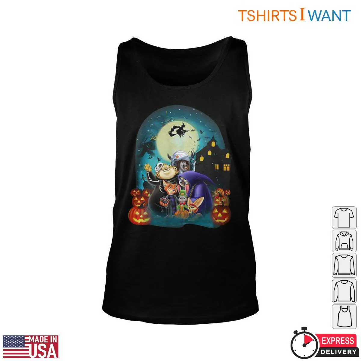 Zootopia Halloween Spooky Characters T-Shirt 4 Zootopia Halloween Spooky Characters T Shirt 4 1.jpg